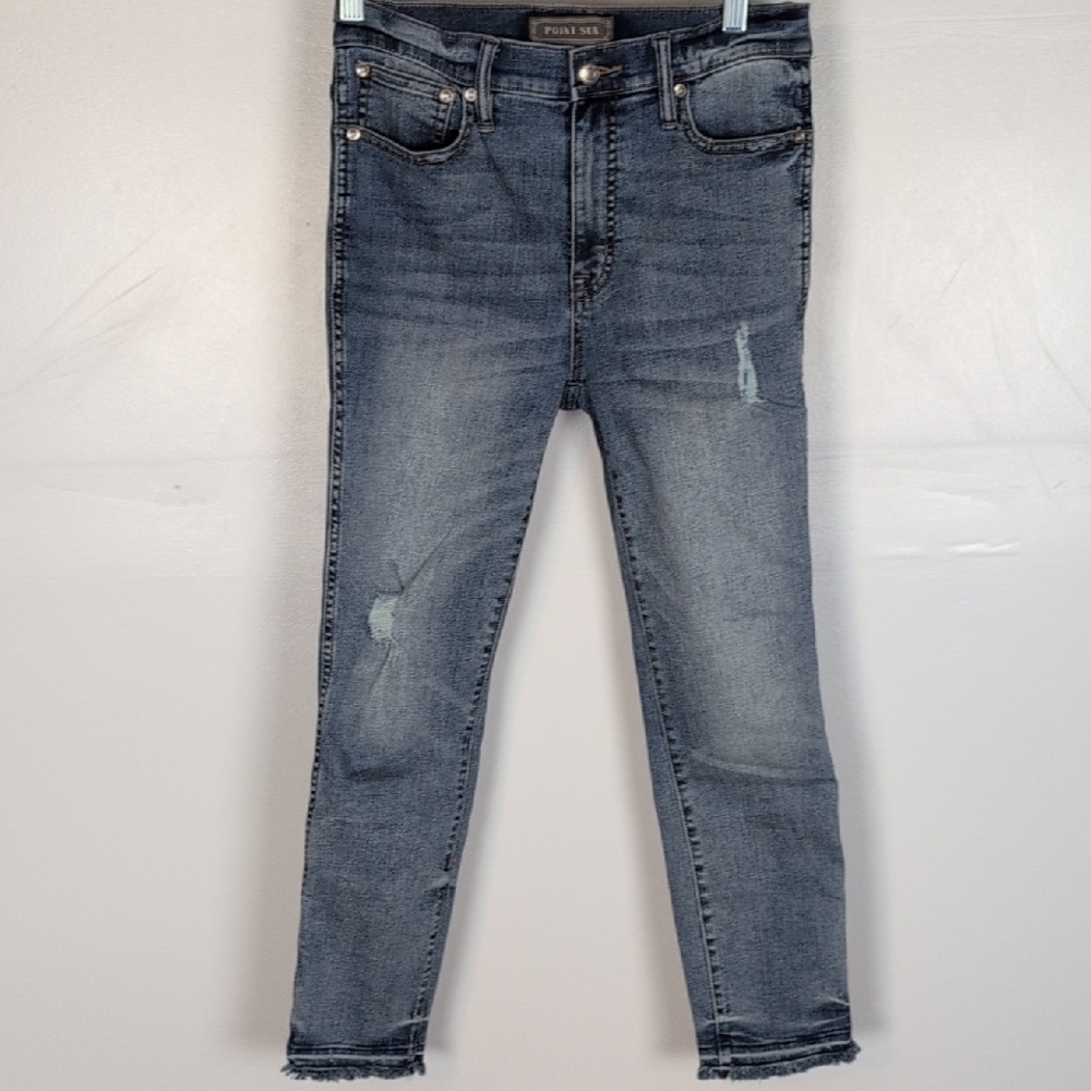 Point Sur Distressed 10" Hightower Straight Jeans